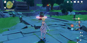 原神奔狼岭四个石灯怎么激活