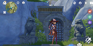 原神门口有两个狮子的门怎么开