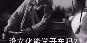 没文化能学开车吗什么梗