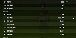 原神提纳里毕业面板多少