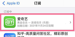 苹果手机怎么关闭爱奇艺自动续费