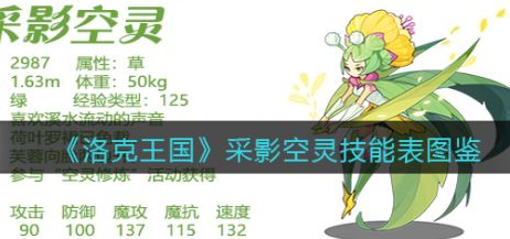 洛克王国采影空灵怎么样