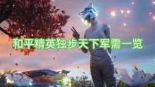 和平精英独步天下军需一览